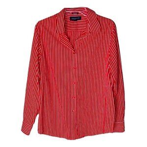 ❤️ 🆕 JONES NY Striped Shirt Size L